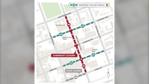 Temporary road restrictions planned on Wellington Street