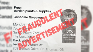 Fake advertisement for free plants prompts warning from OPP