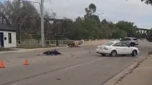 Serious car and motorcycle crash closes Oxford Street for hours