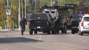 Heavy police presence in downtown London as result of weapons investigation