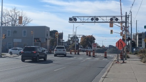 CN Rail closes section of Dundas Street for track repairs