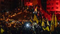 Thousands visit site of Hassan Nasrallah’s assassination