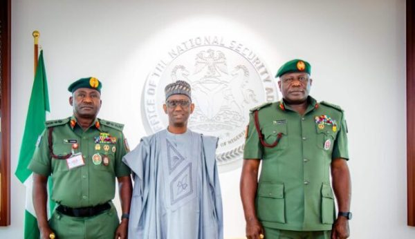 New Acting Chief of Army Staff Meets with NSA and CDS to Discuss National Security