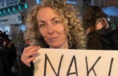 Marchers show Nikita Hand support after McGregor case