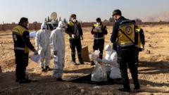 Syria mass graves: Grim task of searching for and naming the dead