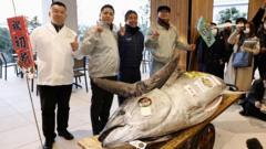 Motorbike-sized tuna sold to Tokyo sushi restaurateurs for $1.3m