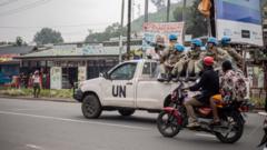 DR Congo rebels close in on key city as 13 peacekeepers killed