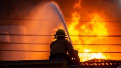 Hollywood Hills evacuated as LA fire spreads