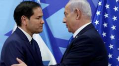 Netanyahu praises Trump’s ‘bold vision’ for Gaza at Rubio meeting