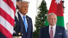 Trump insists US will take Gaza as he meets Jordan’s King Abdullah