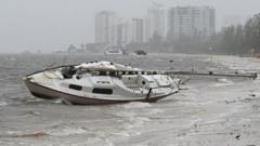 Mass blackouts as tropical storm nears Australian coast