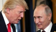 Trump ‘strongly considering’ large-scale sanctions and tariffs on Russia