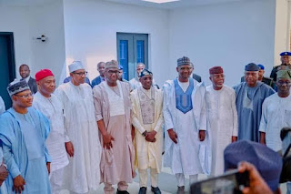 Buhari Urges APC Governors to Prioritize Citizens, Praises Tinubu for Kaduna Home Renovation