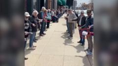 Watch: Michigan town forms human chain to move 9,100 books for shop