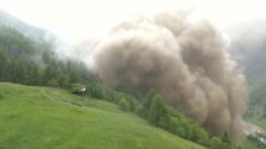 Glacier collapse swallows part of Swiss village