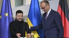 German chancellor promises to help Ukraine produce long-range missiles