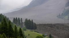 Glacier collapse buries most of Swiss village