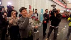 Austrian Eurovision winner JJ receives hero’s welcome at Vienna airport