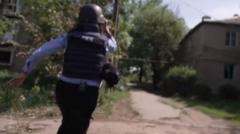 Watch: BBC team flees drone attack in Ukraine