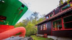 Watch officer of ship that crashed into garden fell asleep, police say