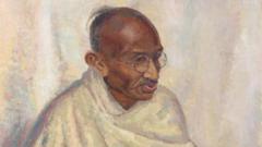 Rare oil portrait of Mahatma Gandhi to be auctioned in London