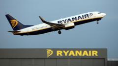 Eight injured on Ryanair flight hit by ‘severe turbulence’, police say