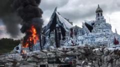 Fire engulfs main stage of Tomorrowland festival days before opening