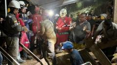Colombian gold miners rescued after about 18 hours trapped underground