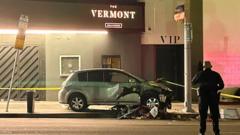 Car ploughs into crowd outside LA nightclub, injuring 30
