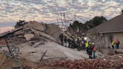 South Africa building collapse that killed 34 was ‘entirely preventable’, minister says