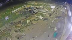 Watch: Moment storm blows roof off Nebraska prison