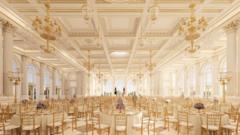 White House unveils plans for new $200m ballroom
