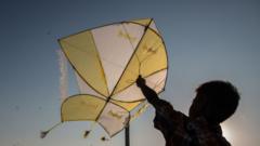 A tug of war between planes and kites in Indonesia’s skies