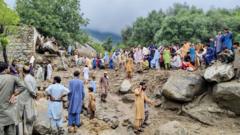 Flash floods kill more than 160 in Pakistan and Pakistan-administered Kashmir