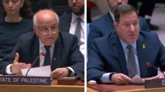 Watch: Palestinian and Israeli representatives address UN meeting