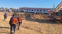 Three killed and dozens injured in train derailment in Egypt
