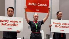 Hundreds of flights grounded as Air Canada staff strike