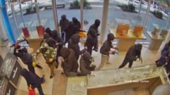 Watch: Moment thieves ransack California jewellery store