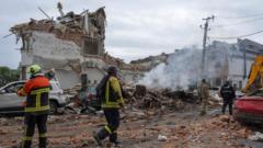 ‘Hundreds’ of drones and missiles fired at Ukraine by Russia