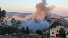 Israeli air strikes hit southern Lebanon