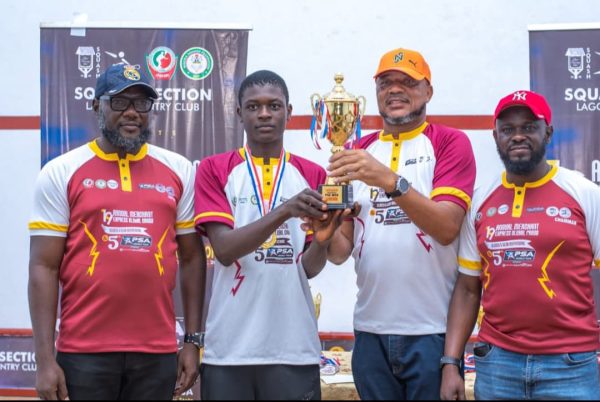 Shuaib Giwa emerges the winner of 5th PSA final in Squash Tourney at Lagos Country Club