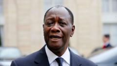 Ivory Coast president, 83, secures fourth term after two rivals barred
