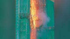 Video shows speed fire spreads in Hong Kong tower block