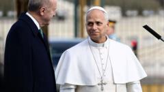 Pope Leo arrives in Turkey on first foreign trip of papacy