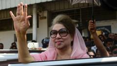 Bangladesh’s first female prime minister Khaleda Zia dies aged 80