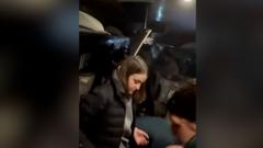 Watch: Footage inside Spanish train as passengers evacuate from crash