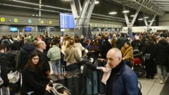 Thousands stranded across Europe as Greece airspace disrupted