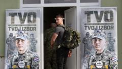 Hundreds of teenagers report for duty as Croatia reinstates conscription