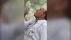 ‘Blistering heat’ in Delhi as temperatures reach 45C