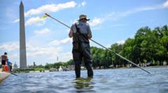 After Trump inspects Reflecting Pool, he says repair work will begin ‘immediately’